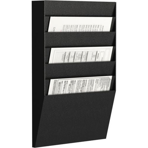 Horizontale sorteerwand paperflow portrait zwart