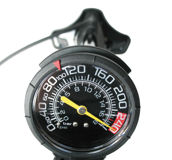 Superspark var voetpomp magnum air force - zwart