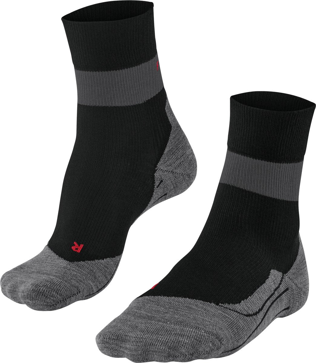 Falke ru stabilizing met compressie lyocell functioneel materiaal hardloopsokken heren zwart - maat 46-48