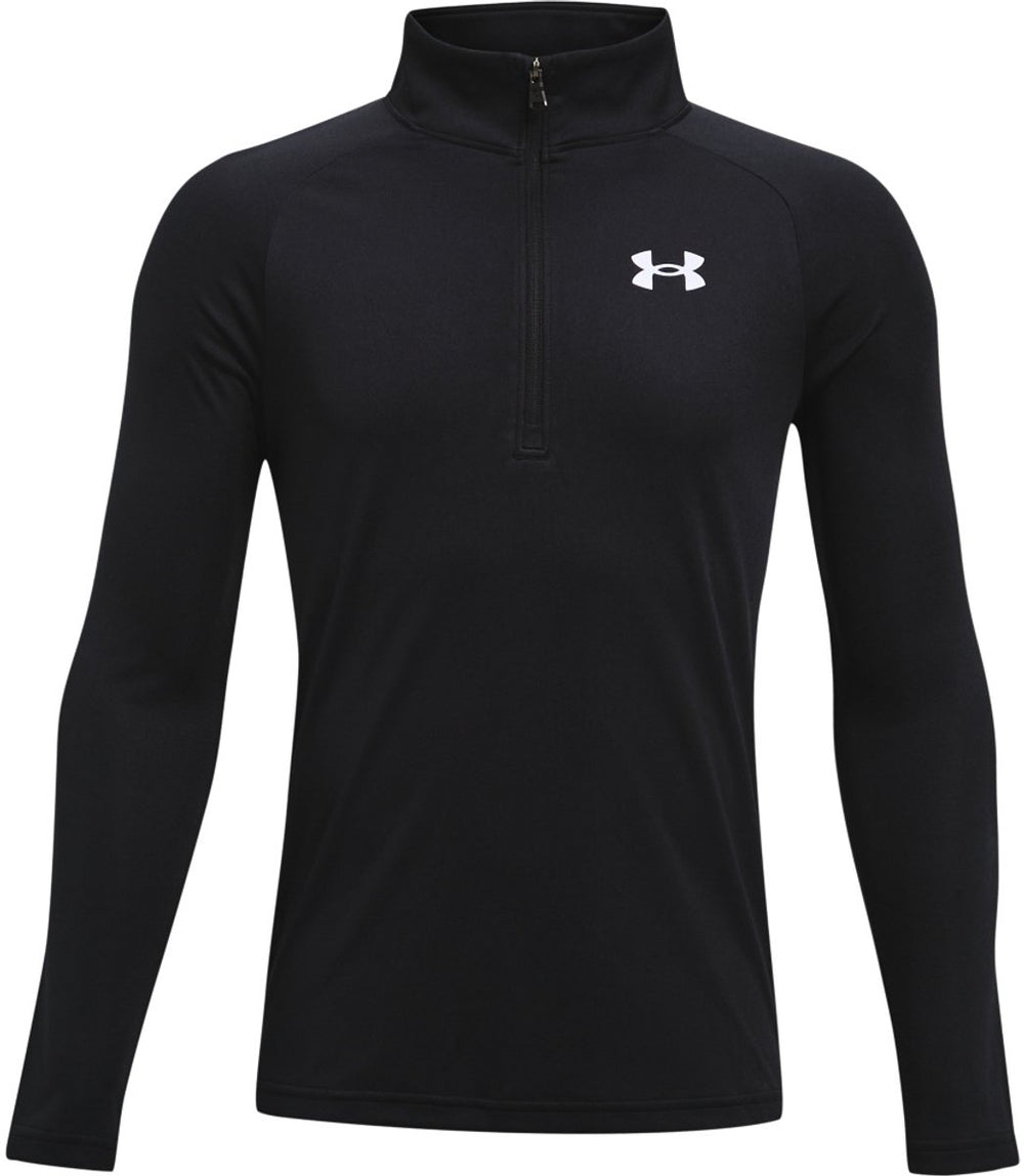 Under armour ua tech 2.0 1 - 2 zip unisex sporttrui - zwart - wit