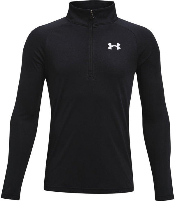 Under armour ua tech 2.0 1 - 2 zip unisex sporttrui - zwart - wit