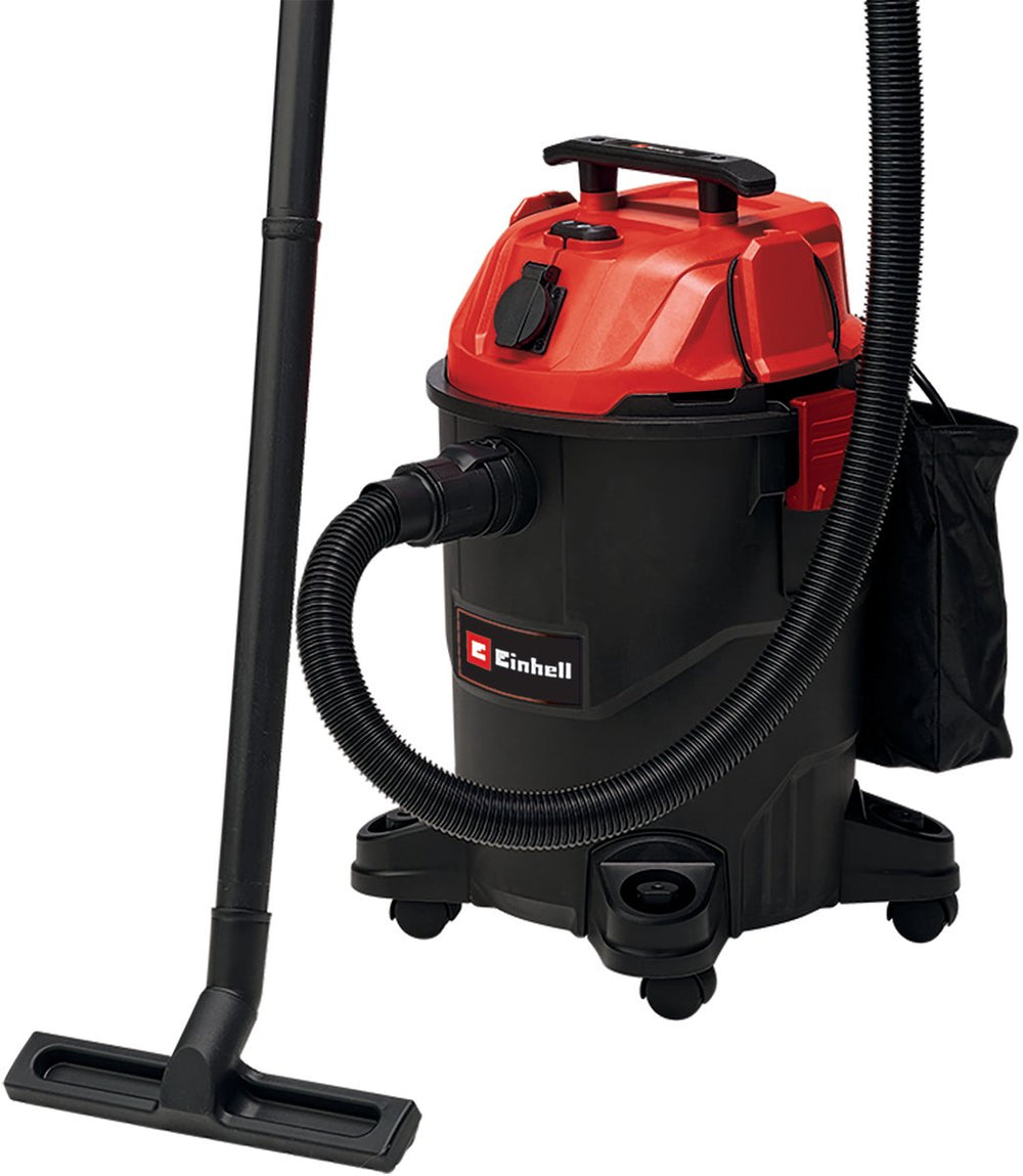 Einhell elektrische nat- droogzuiger tc-vc 1825 a - 1250 w - 180 mbar - 25 l - 2-delige kunststof buis - 250 cm zuigslang - automatisch stopcontact: 2200 w