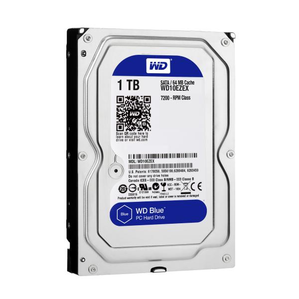 Western Digital WD10EZEX Caviar Blue HDD, 1TB, 3,5 inch, SATA3, 64MB, 7200RPM, 150 MIB s, 6,8W