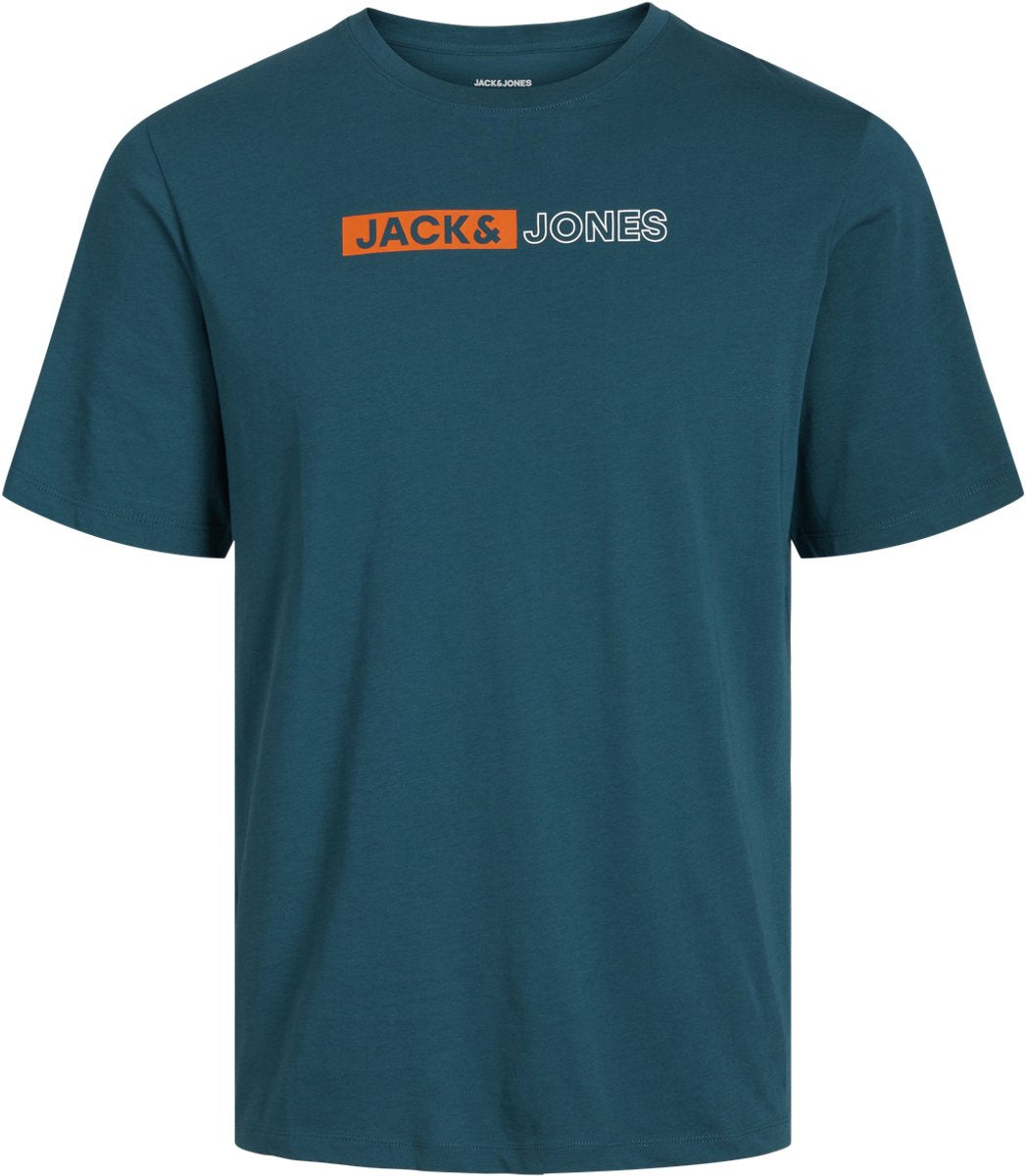 Jack jones jack jones plus jjecorp logo tee play ss o-n noos pls heren t-shirt - deep teal play 5