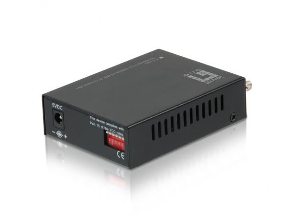 LevelOne LevelOne FVT-2002 RJ45 naar ST Fast Ethernet mediaconverter, 100BASE-FX MMF ST Multi, 2 km