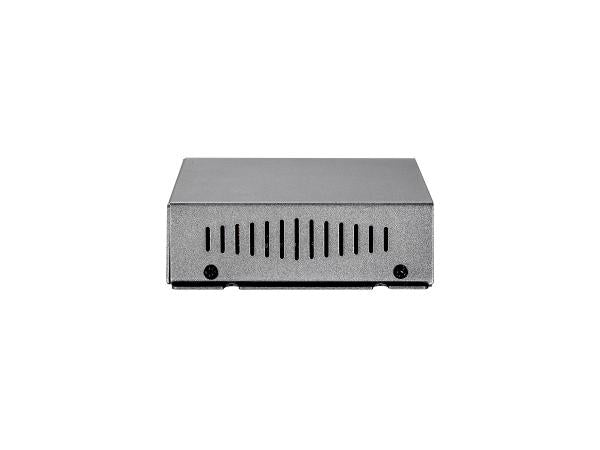 Levelone por-0200 snelle ethernet netwerkrepeater, 2x fe, poe-plus 802.3at, 200m
