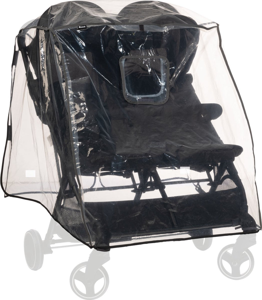 Hauck pushchair raincover duo - regenhoes - transparant