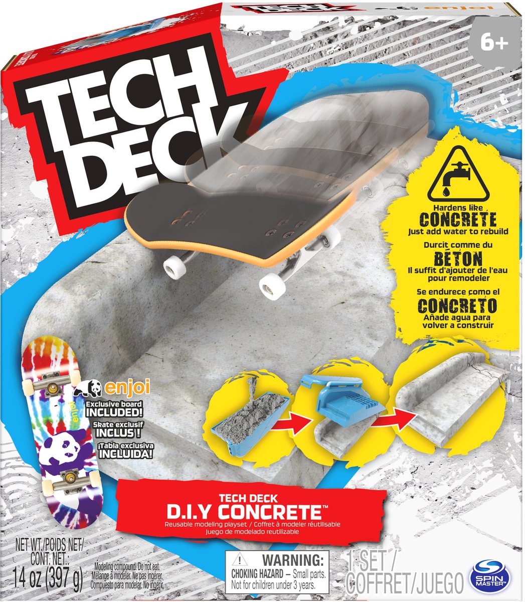 Tech deck diy beton + plaat