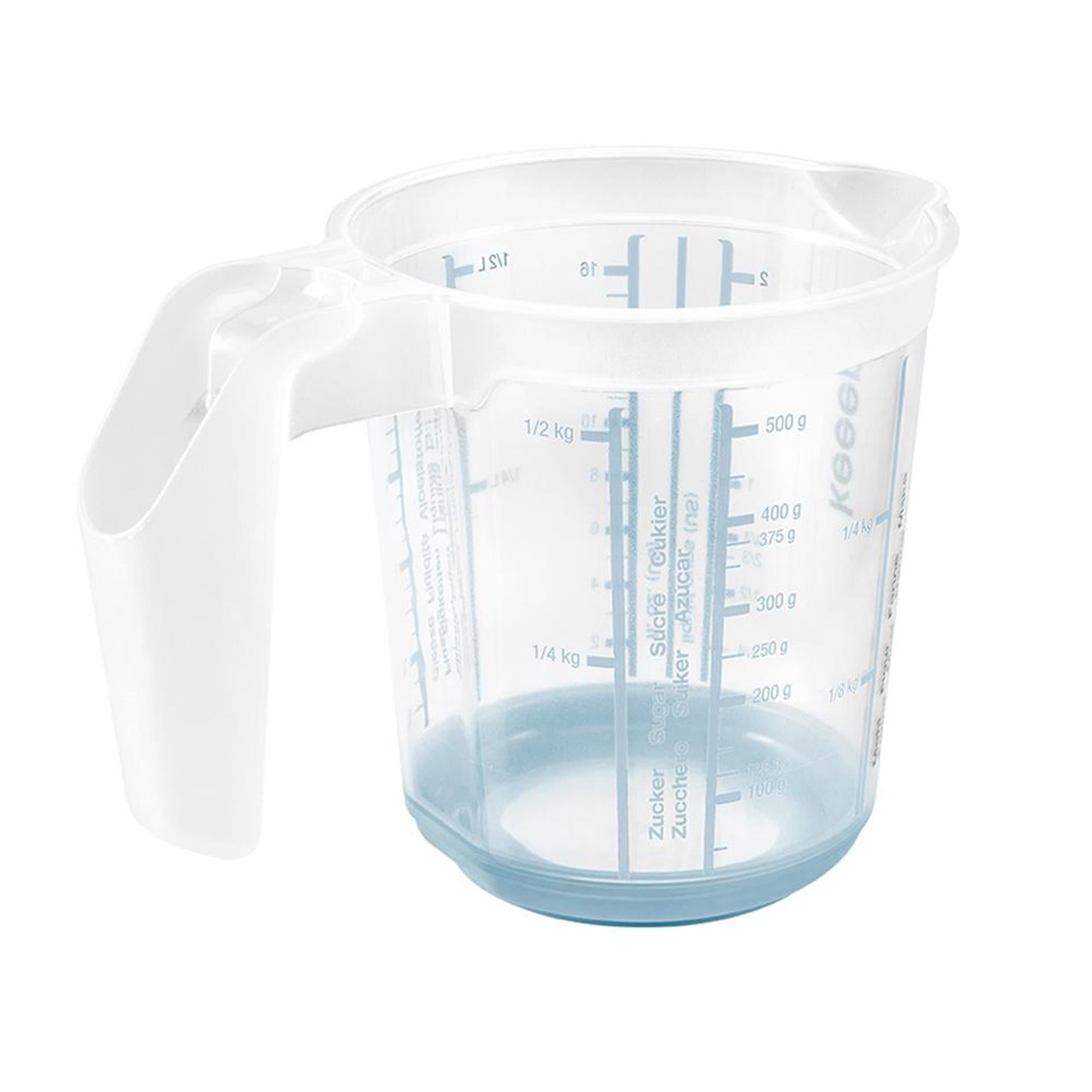 Keeeper maatbeker anti-slip 0,5l blauw