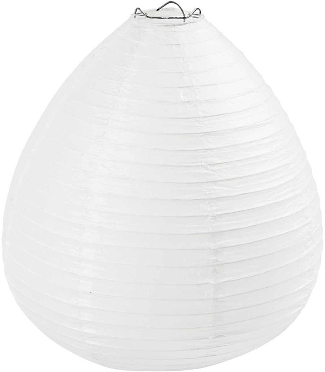 Creativ company rijstpapier lamp wit druppel, 27cm