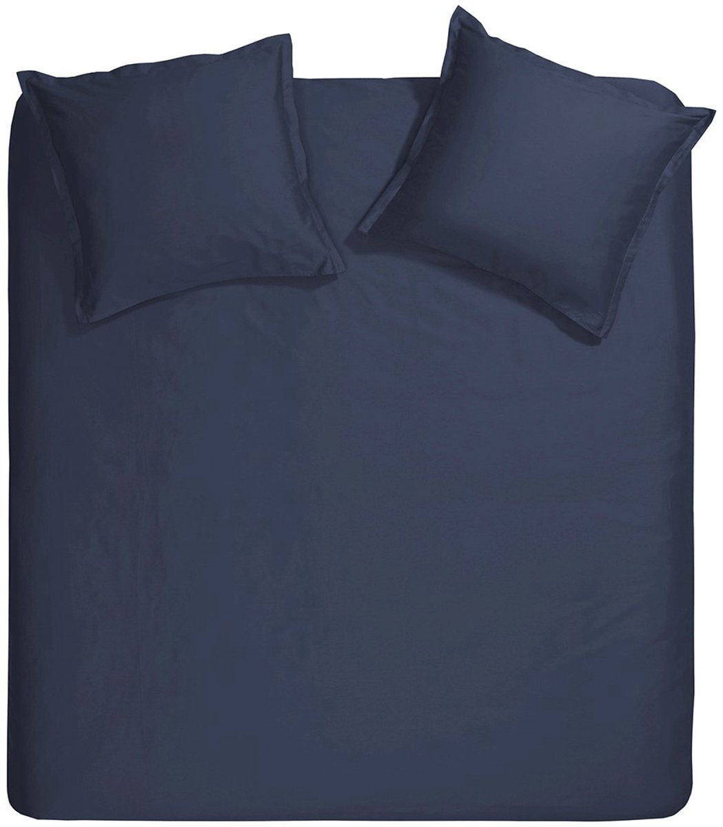 Cinderella sundays dekbedovertrek - extra breed - satijn - 260x200 220 cm - navy + 2 kussenslopen
