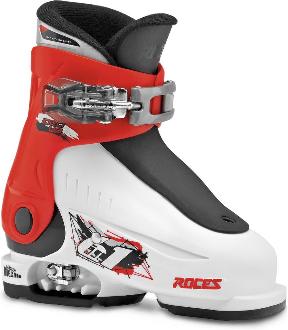 Roces - idea up skischoenen - 16.0-18.5 (25-29) - wit rood zwart