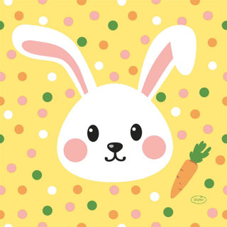 Paasservetten hoppy easter 33x33 cm