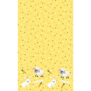 Paas tafellaken hoppig pasen 138x220 cm