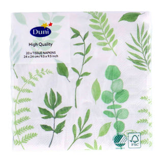 Servetten groen 24x24 cm