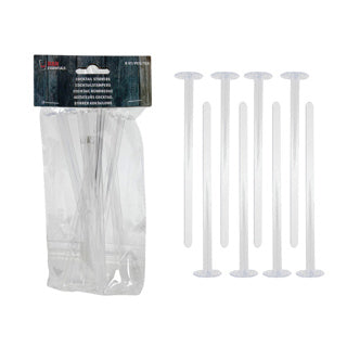 No brand cocktailstampers 8-delig transparant | 12 stuks