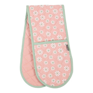 Daisy flowers dubbel ovenwant roze 18x85 cm | 2 stuks