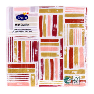 Duni servetten goud impuls 24x24 cm