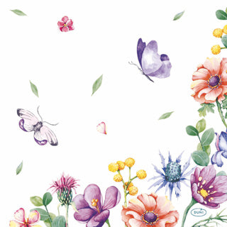 Servetten luchtige vlinders 33x33 cm