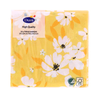 Duni servetten sunny days 24x24 cm | 12 stuks
