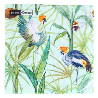 Duni servetten dansende vogels 33x33 cm