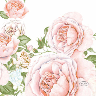 Duni servetten rozen glorie 24x24 cm