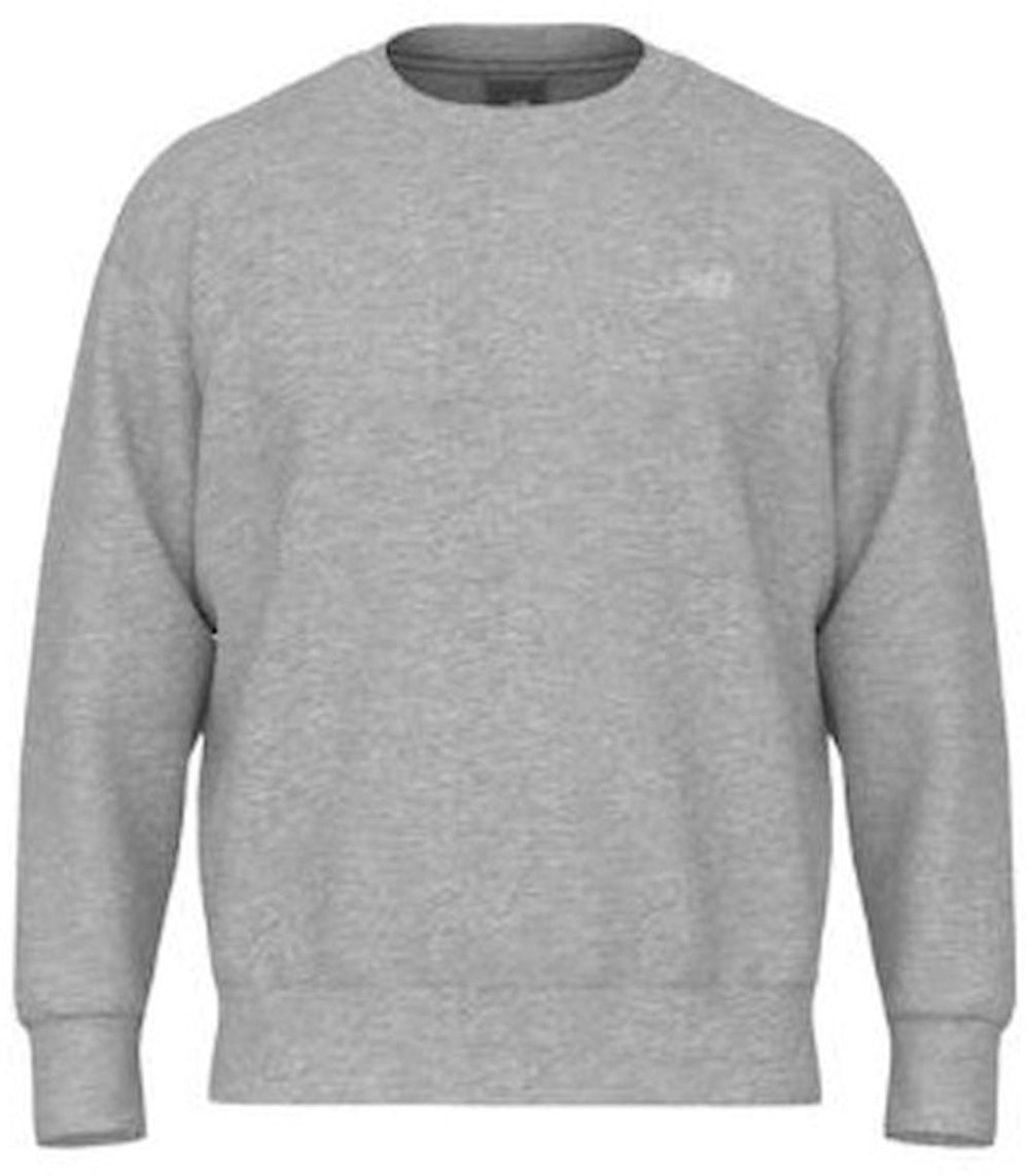 New balance sport essentials fleece crew heren trui - atletic grey