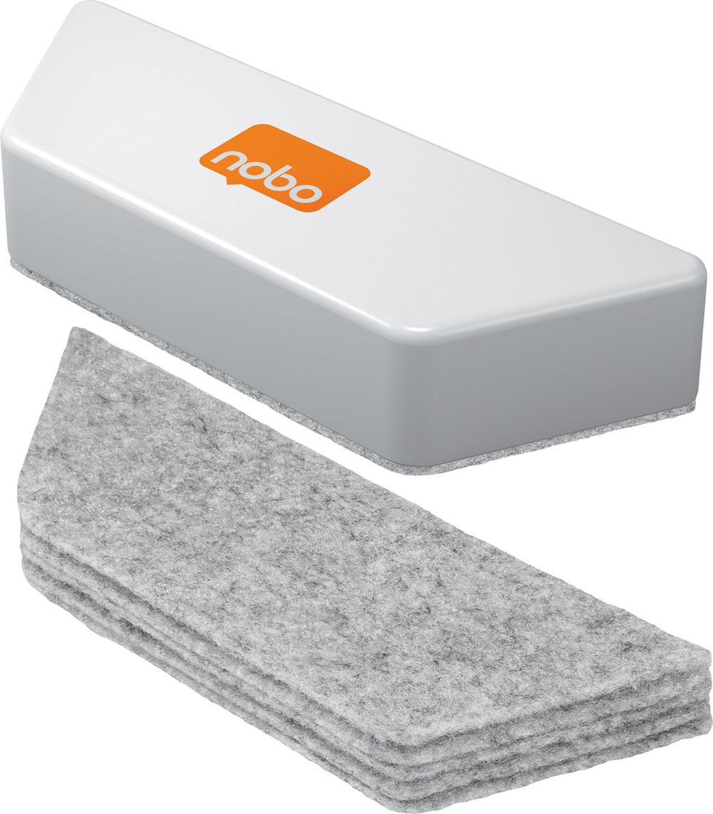 Nobo whiteboard wisser navullingen - 10 stuks - whiteboard accessoires