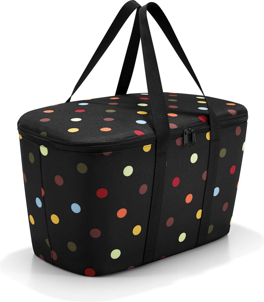 Reisenthel coolerbag koeltas - polyester met aluminium voering - 20l - dots zwart