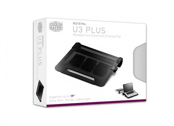 Cooler master r9-nbc-u3pk-gp notepal u3 plus laptop cooling pad [zwart]