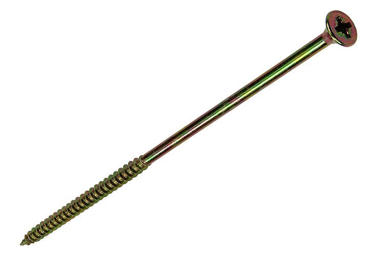 Mack 1006978 - spaanplaatschroef vz kop geelverzinkt 4st 6 x 160mm | 10 stuks