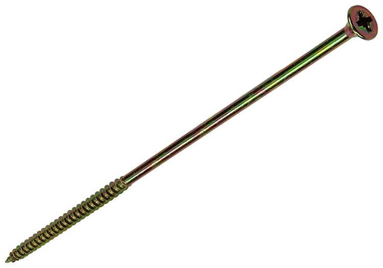 Mack 1006979 - spaanplaatschroef vz kop geelverzinkt 4st 6 x 180mm | 10 stuks