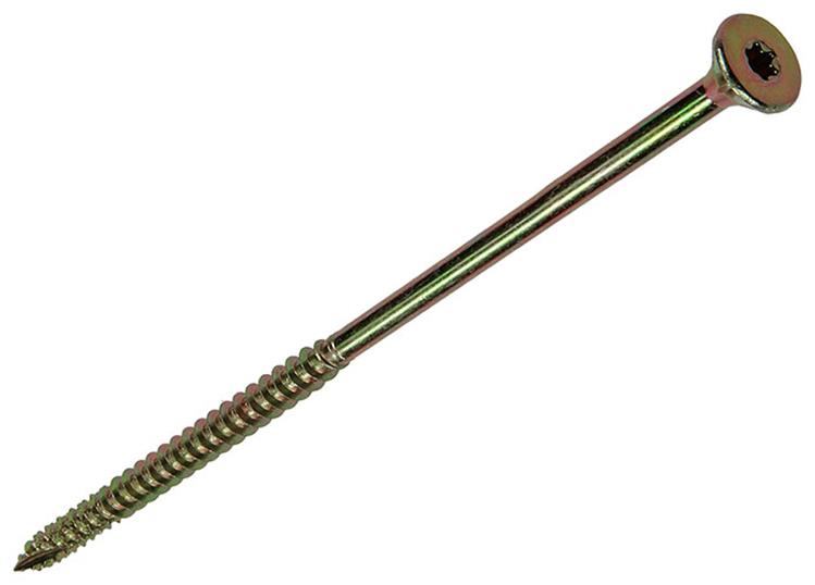 Mack 1006982 - spaanplschrf. vzkop-zelfb geelverzinkt 4st 6 x 140mm | 10 stuks
