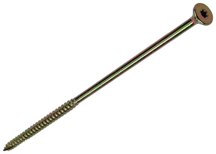 Mack 1006983 - spaanplschrf. vzkop-zelfb geelverzinkt 4st 6 x 160mm | 10 stuks