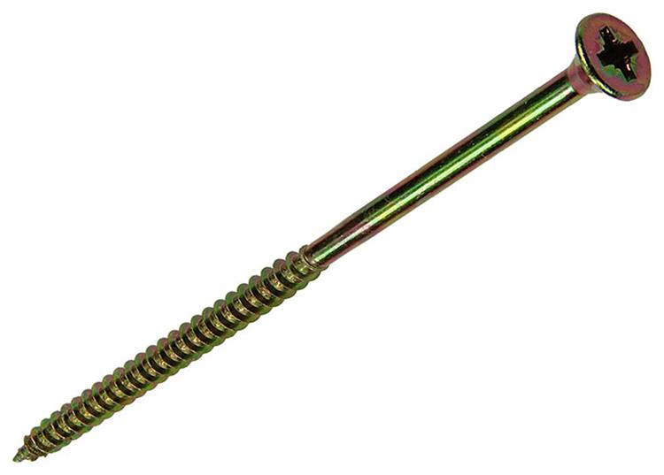 Mack 1006986 - spaanplaatschroef vz kop geelverzinkt 50st 6 x 130mm | 2 stuks