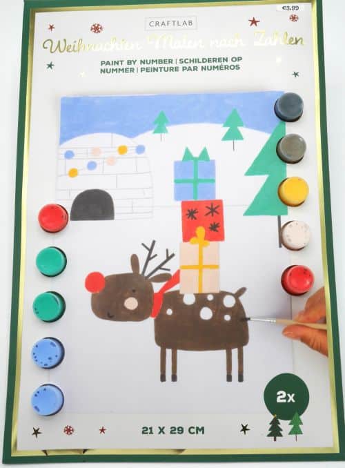 Intro kerst set kleuren op nummer