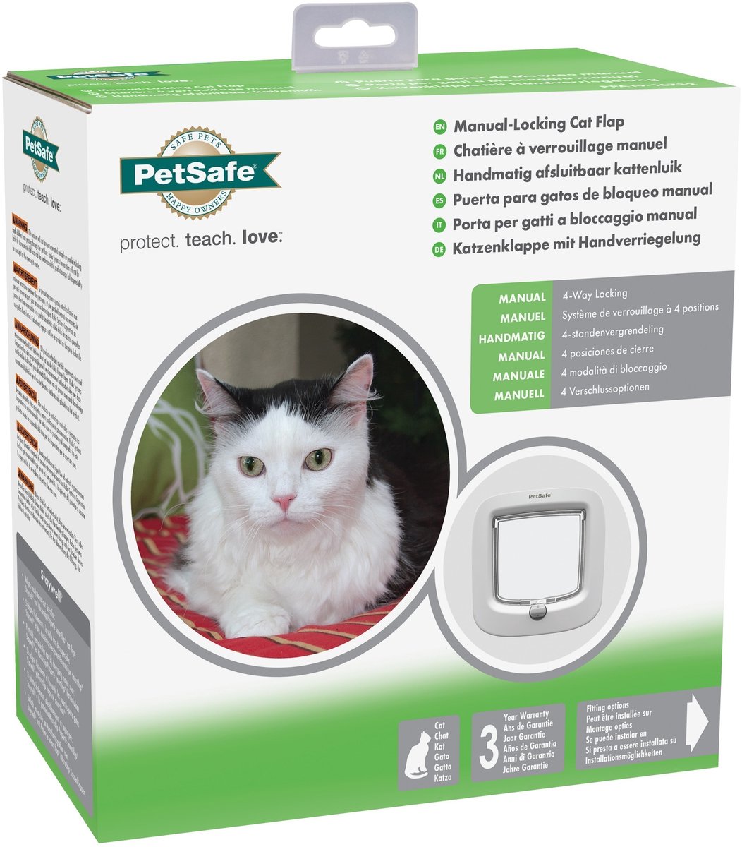 Petsafe | kattenluik tot 7 kg handmatig wit