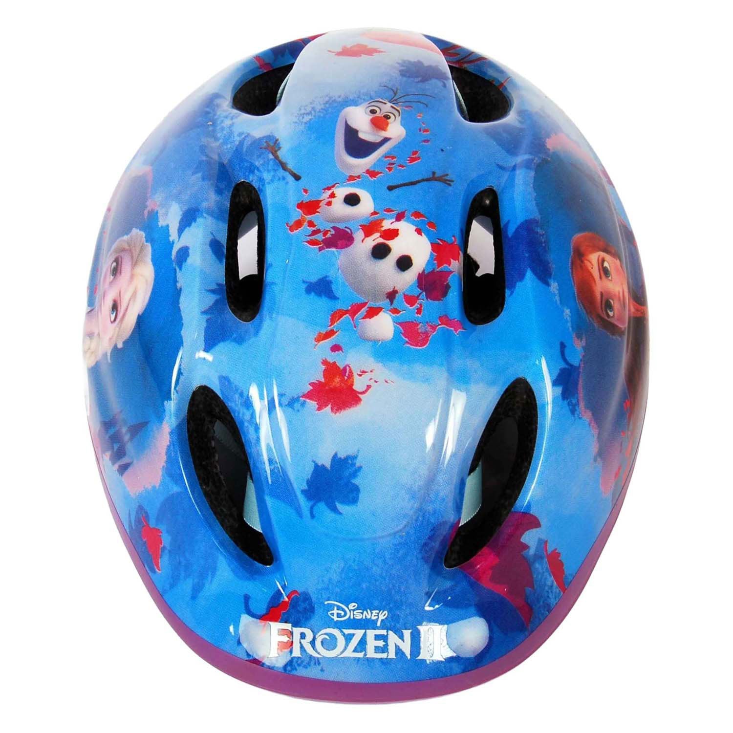 Disney Frozen fiets-skatehelm blauw roze maat 51-55 cm