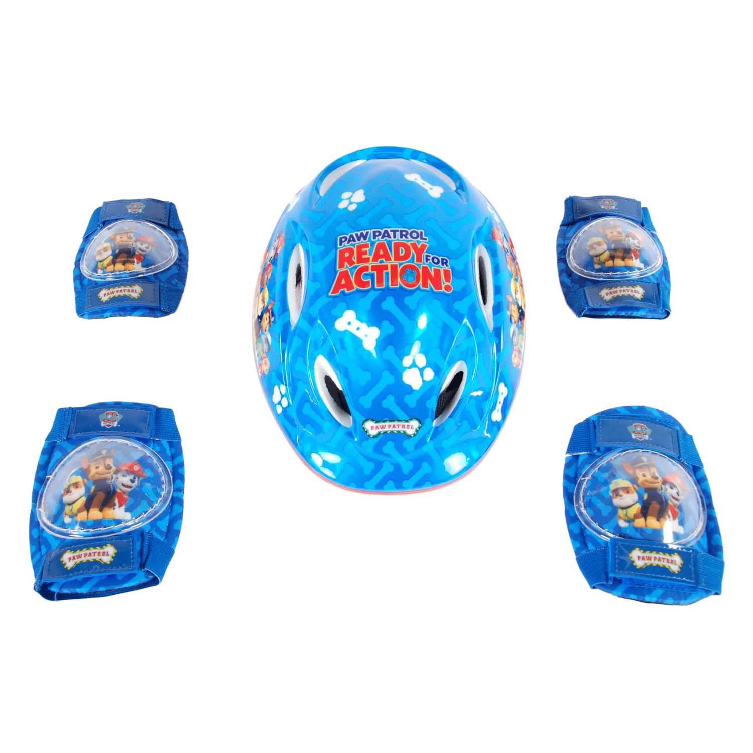 Nickelodeon Paw Patrol beschermingset compleet (helm, knie en elleboogschermers)