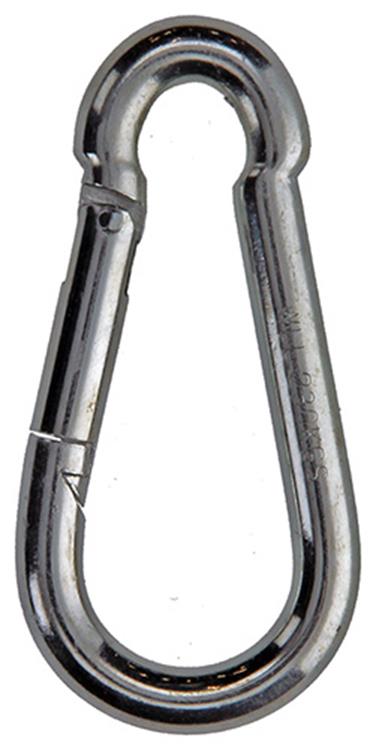 Mack 1008437 - 1 karabijnhaak + veer 8 x 80mm verzinkt | 10 stuks