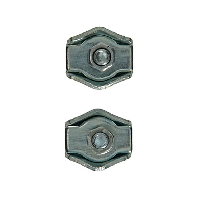Mack 1008493 - 2 staaldraadklemmen 4mm simplex verzinkt | 10 stuks