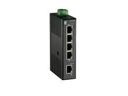 Levelone ies-0500 snelle ethernet onbeheerde switch [5x 10 100mbps rj45, qos, ip30, din-rail]