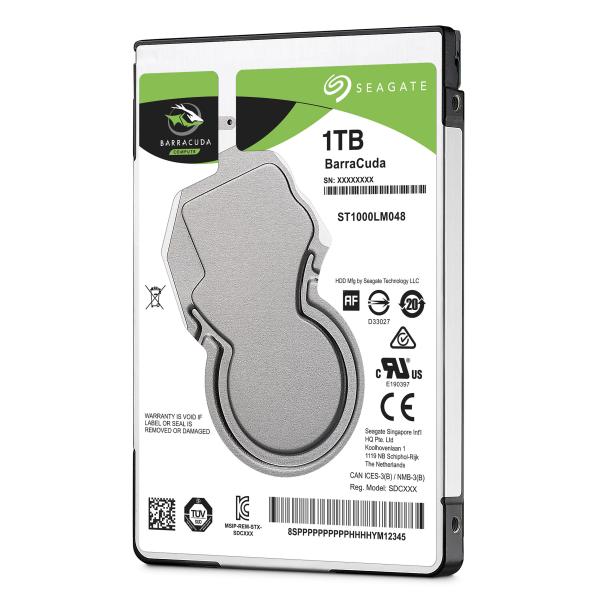 Seagate st1000lm048 barracuda hdd, 1tb, 2.5 , sata3 6gbps, 5400 rpm, 128mb, 1.7w