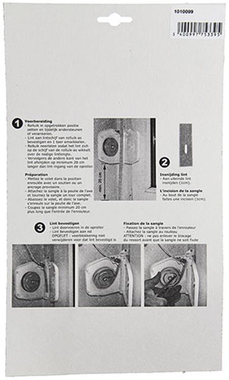 Mack 1010099 - 1 lintoproller orienteer baar bruin 6m 22mm | 5 stuks