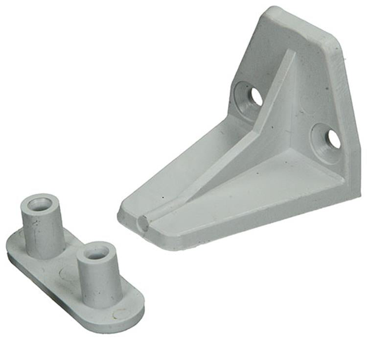 Mack 1010114 - 2 stoothaken trapezium voor rolluik wit 42mm | 10 stuks