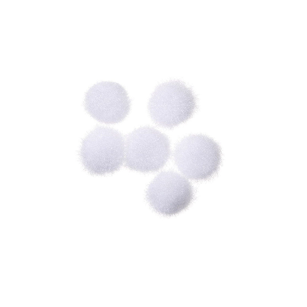 Darice • pom poms 5mm 40pcs wit