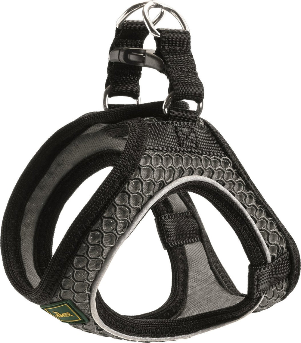 Hunter harnas hilo comfort antraciet - hondenharnas - m 55-60 58-65 cm