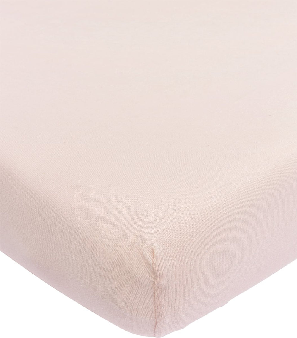 Meyco baby uni hoeslaken ledikant - soft pink - 60x120cm
