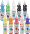 Primo raamverf - verf voor ramen - raamdecoratie - verf op waterbasis - kinderen verf -verschillende kleuren - creatieve verf - 10 verf tubes - 75ml per tube