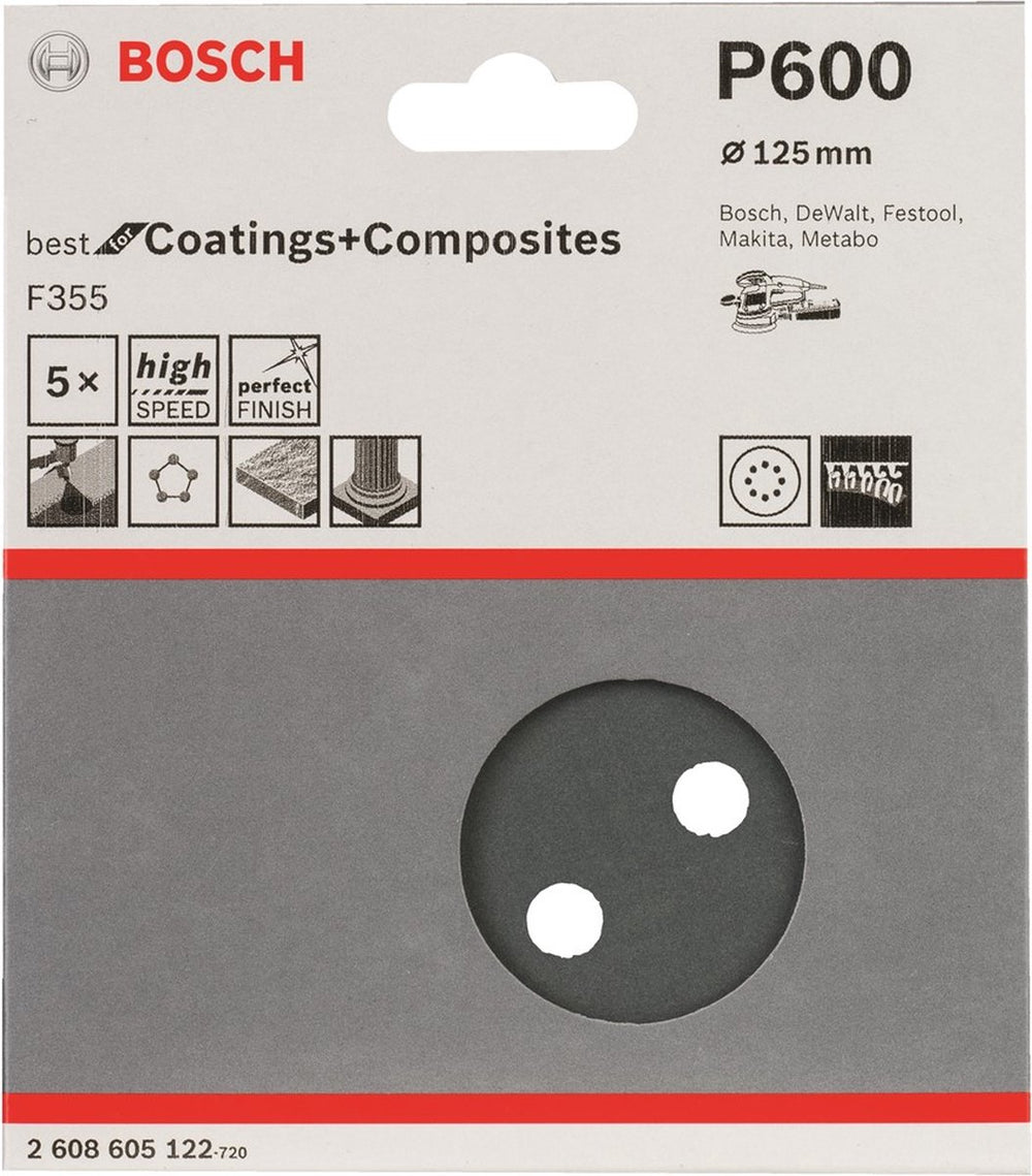Bosch 5 schuurvel ø125 best coatings 8,600